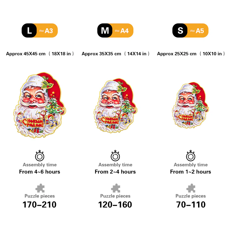 Pussel med jultomten – julmotiv - Image 3